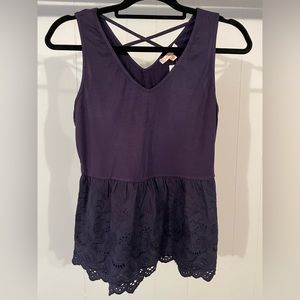 Skies are Blue Navy Top